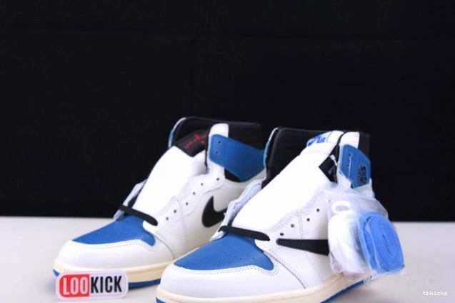 Rep TBK and Scott Air Jordan 1 Travis DH3227-105 White Blue 0708